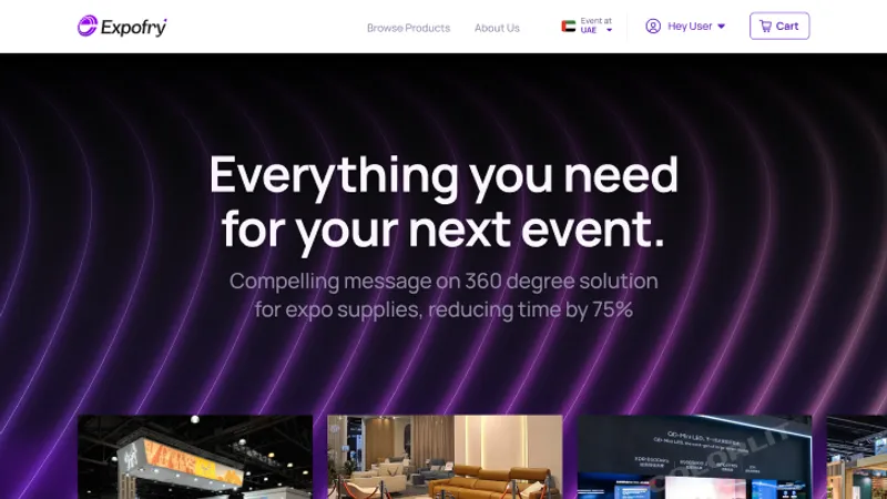 ExpoFry exhibition supplies marketplace by Nikiphoros